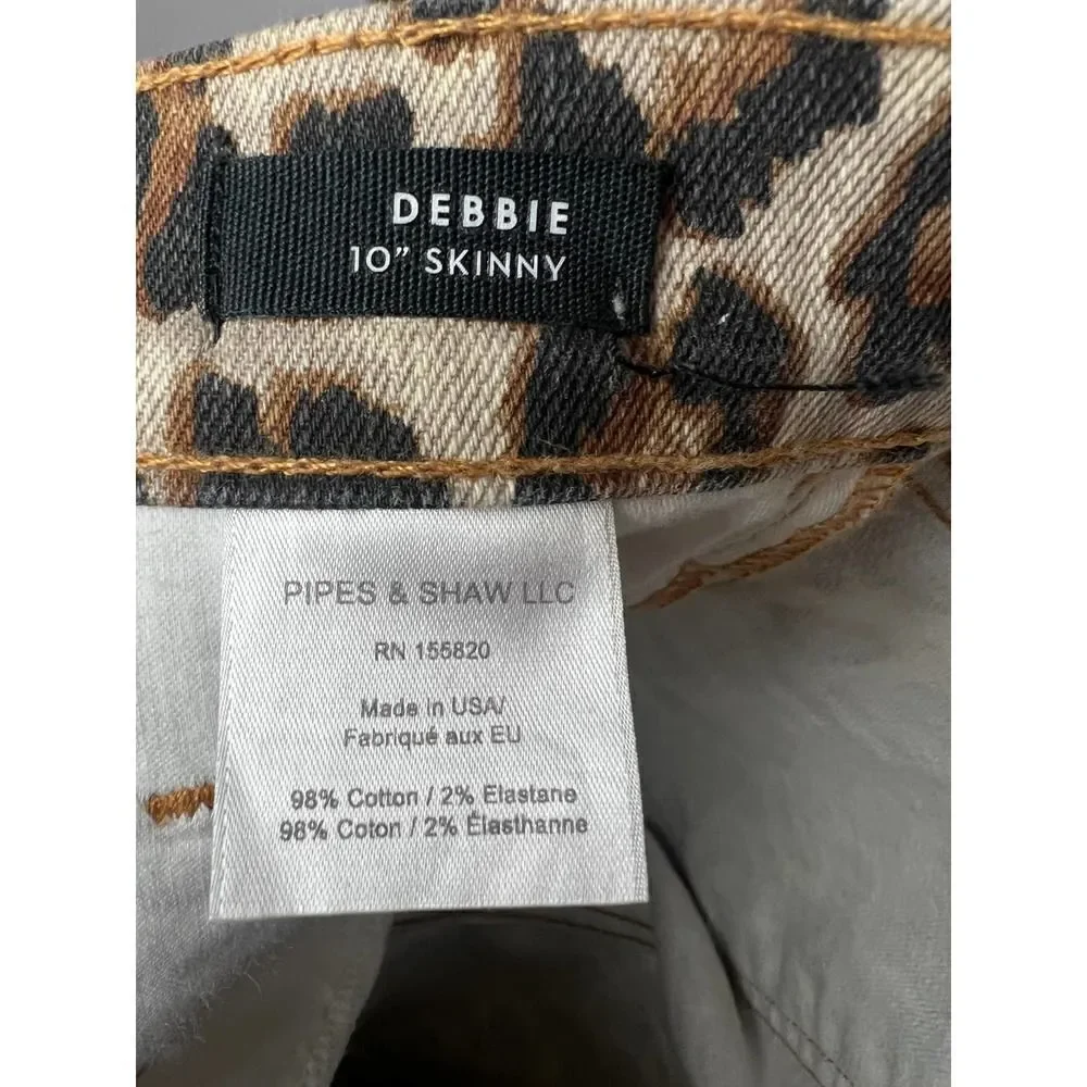 Veronica Beard Debbie Leopard Jeans Sz. 24 - Picture 6 of 7